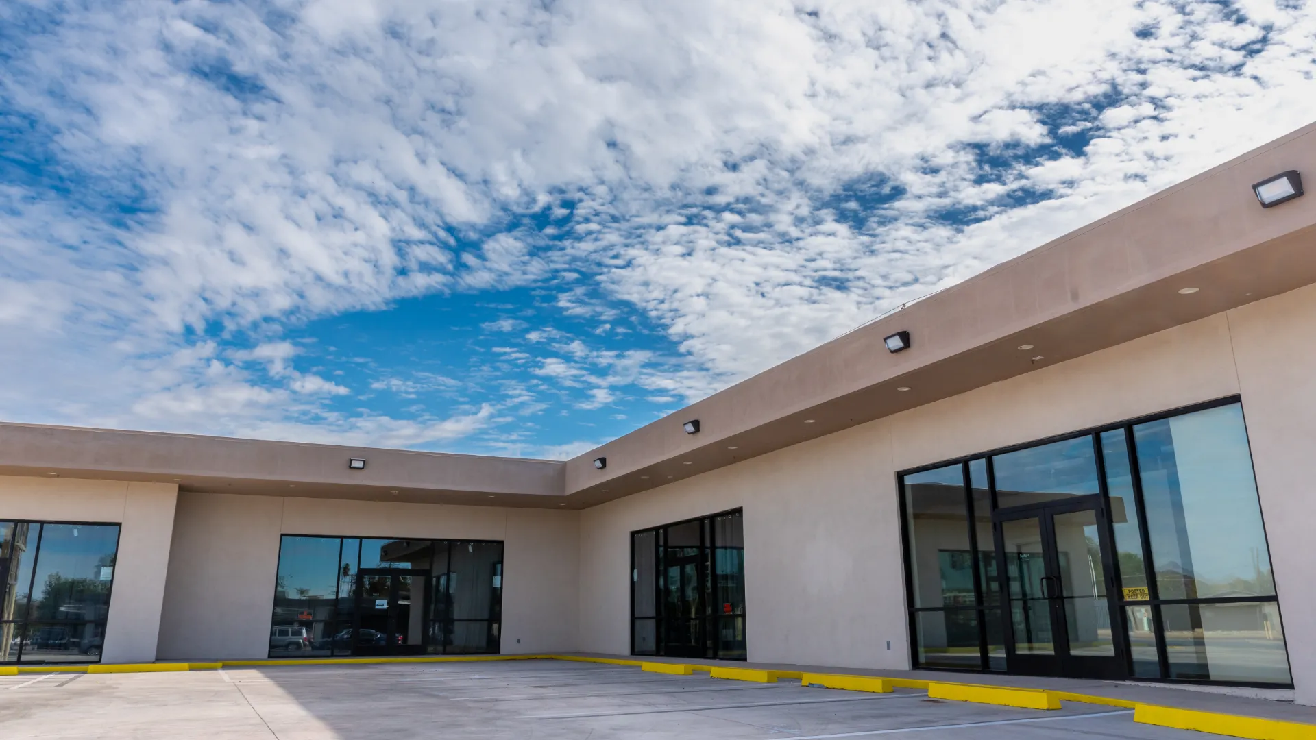 Commercial Building Parking Lot